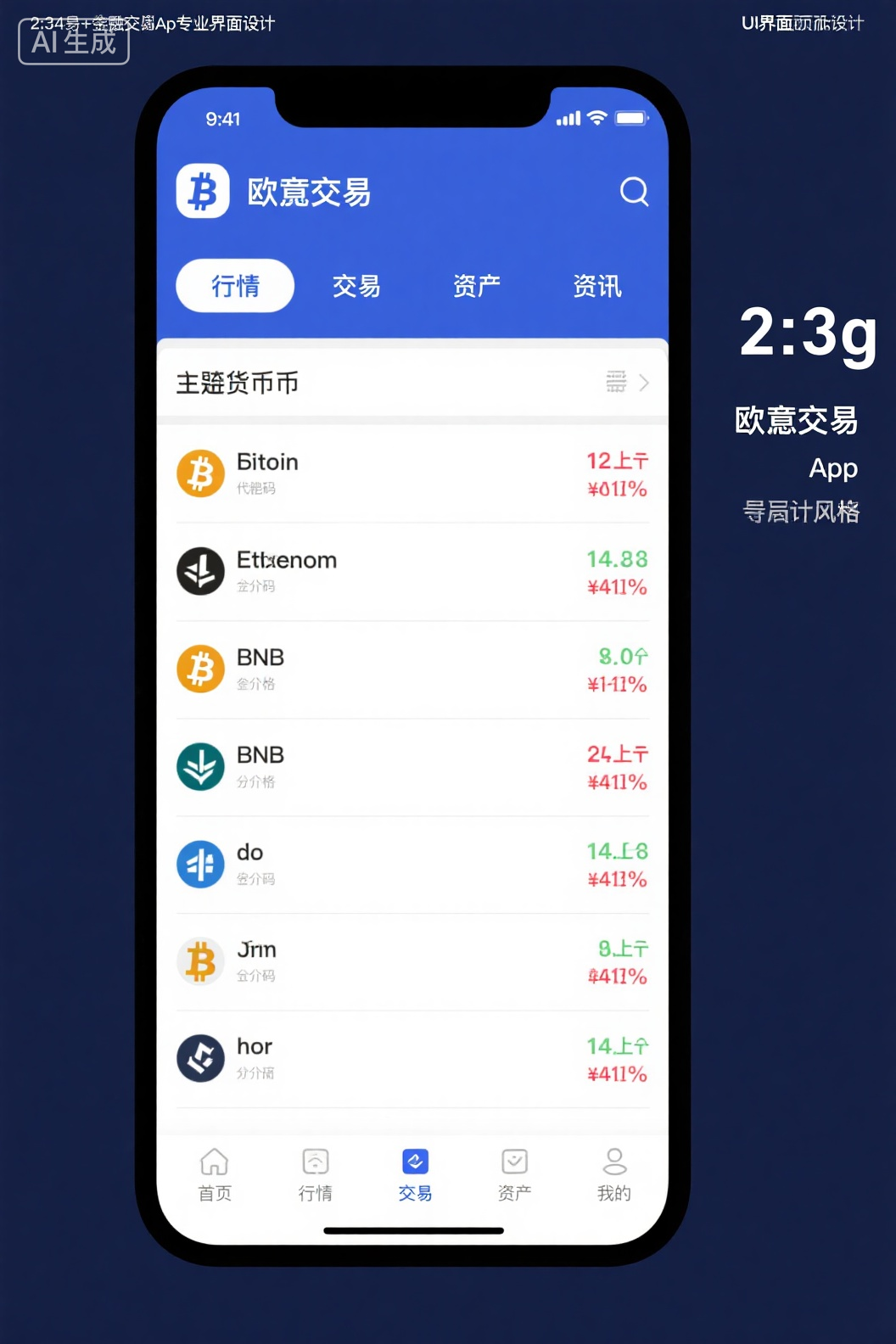 欧意交易所App界面展示