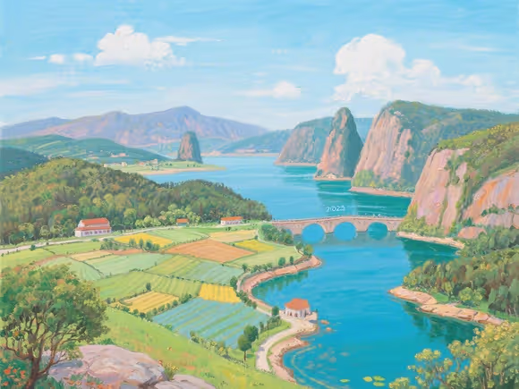 进入画中的景点叫什么