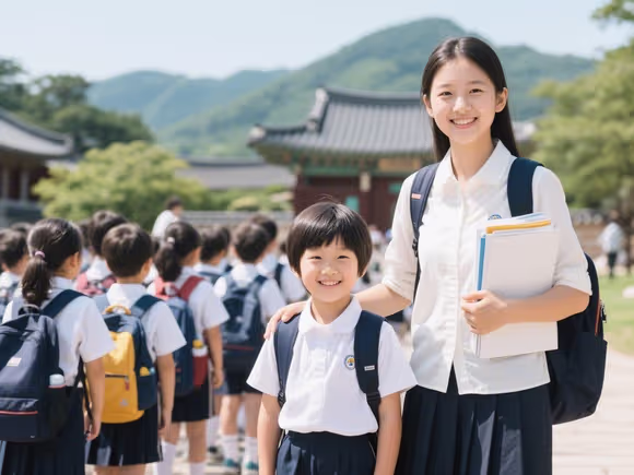 韩国留学怎么能带孩子上学