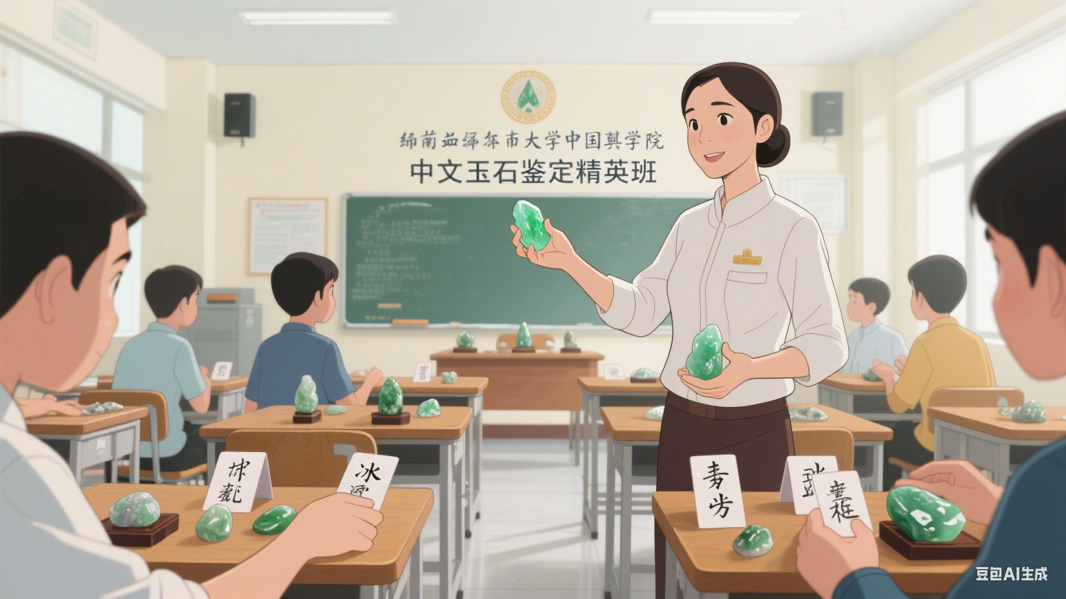 缅甸曼德勒大学孔子学院与当地玉石学院合作,开设 “中文 + 玉石鉴定” 定向中文学习班