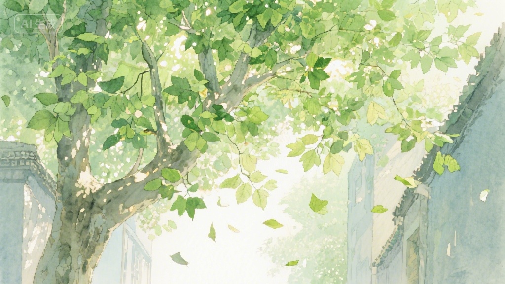 梧桐叶上的时光信笺