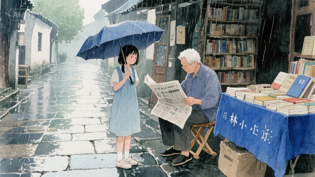 旧书摊里的时光信笺