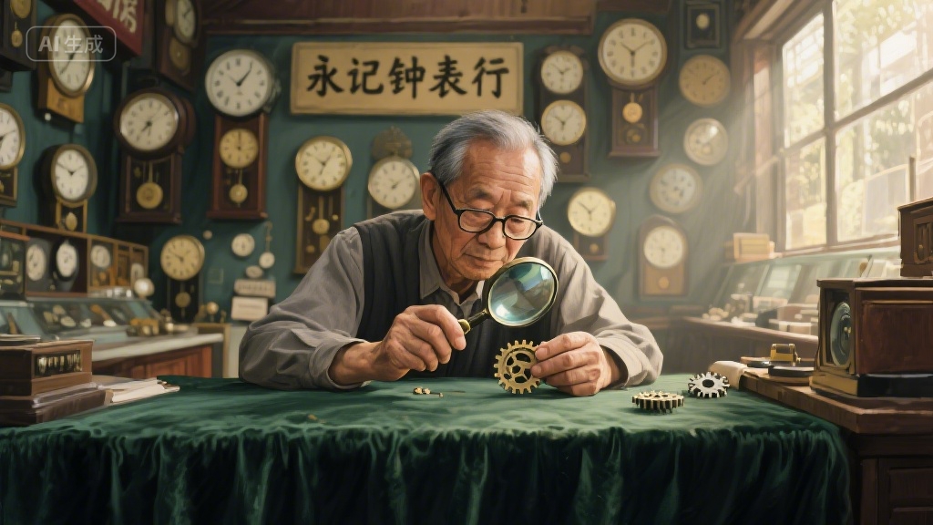 老钟表店的时光密码