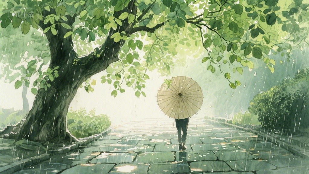 梧桐叶上的时光信笺