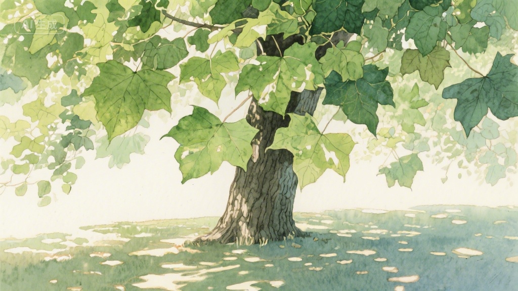 梧桐叶上的光阴信笺