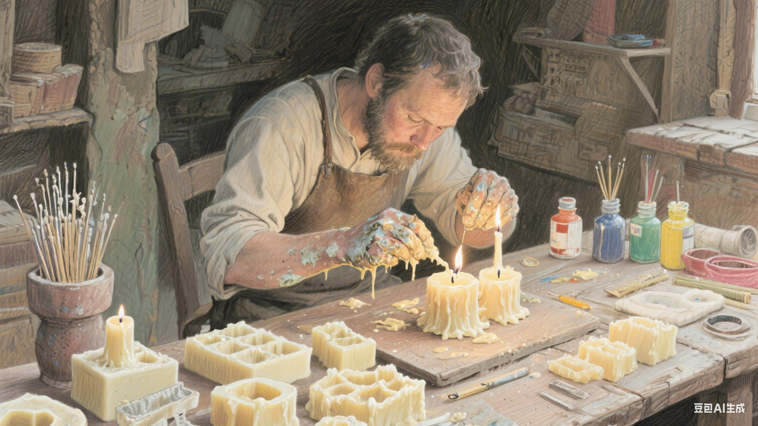 烛火里的时光：从古法到今艺的蜡烛制作之旅