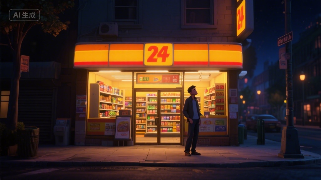 城市夜归人的温暖角落