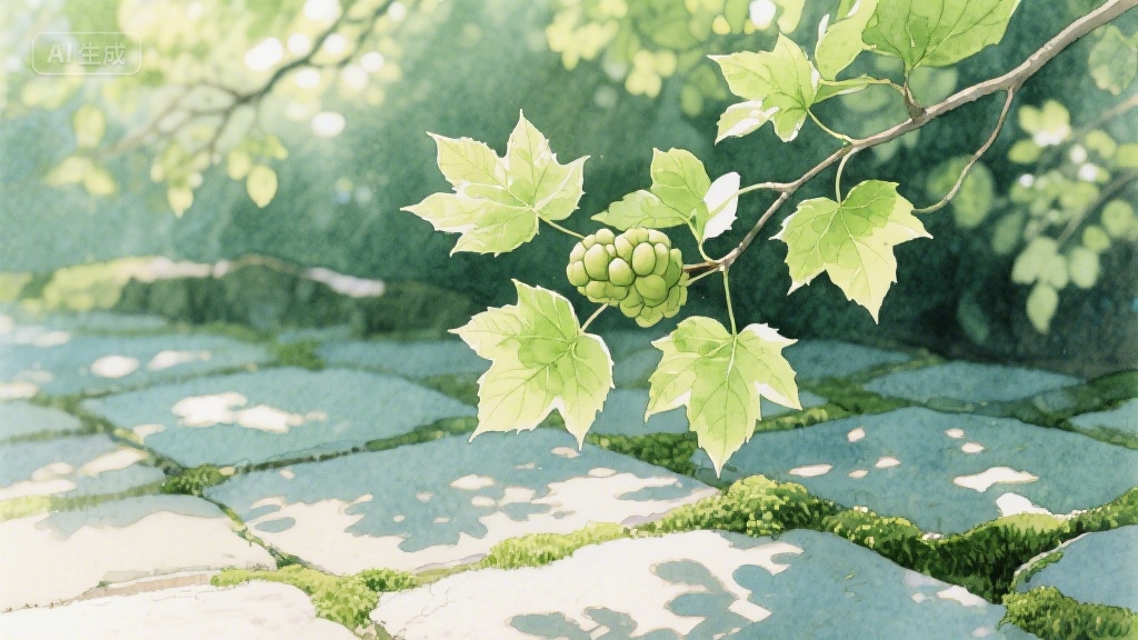 梧桐叶上的时光信笺