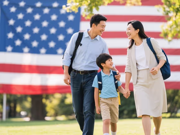 家长美国留学可以带孩子吗