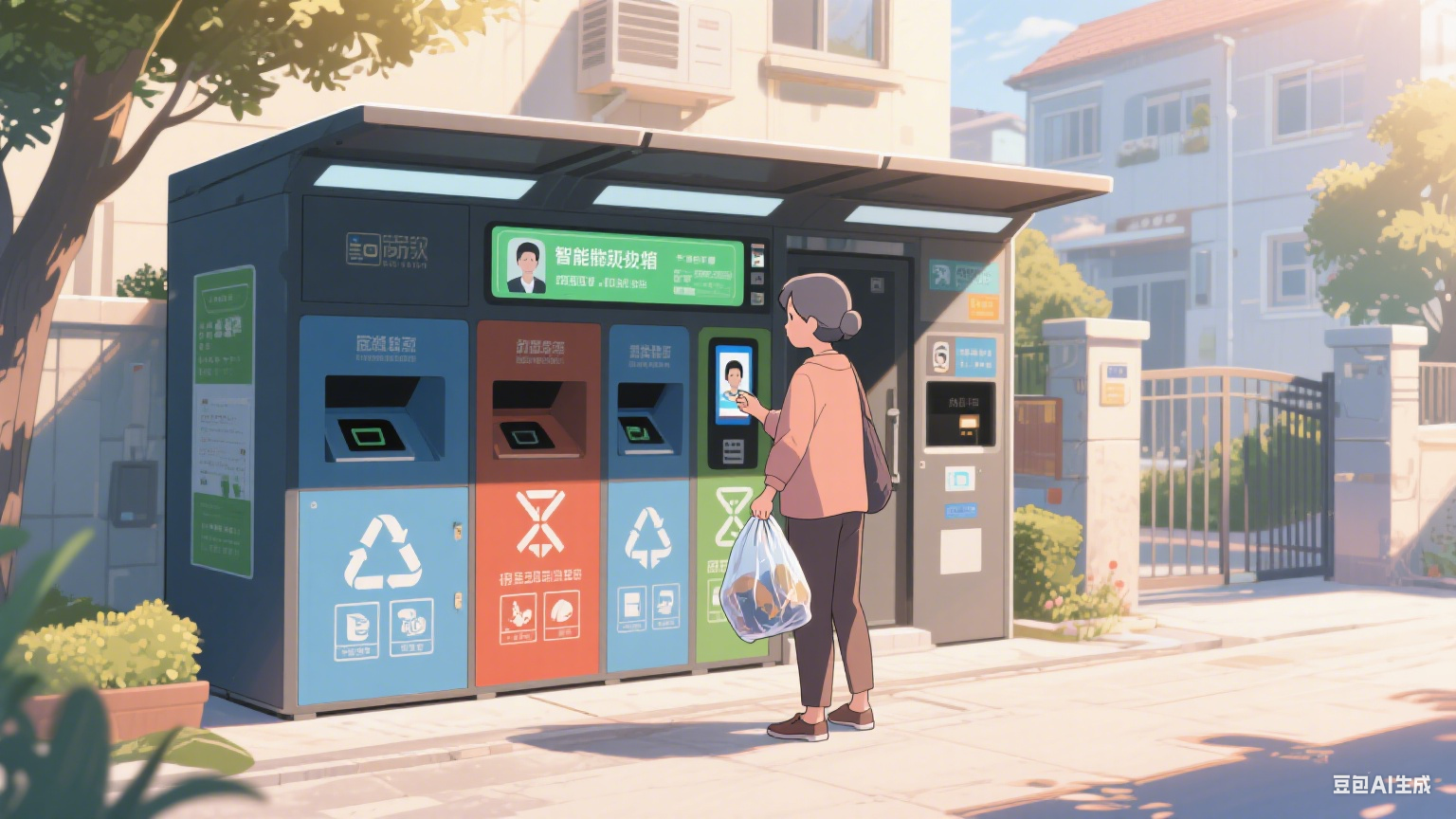 住在智慧社区：快递自己上电梯，路灯跟着脚步亮