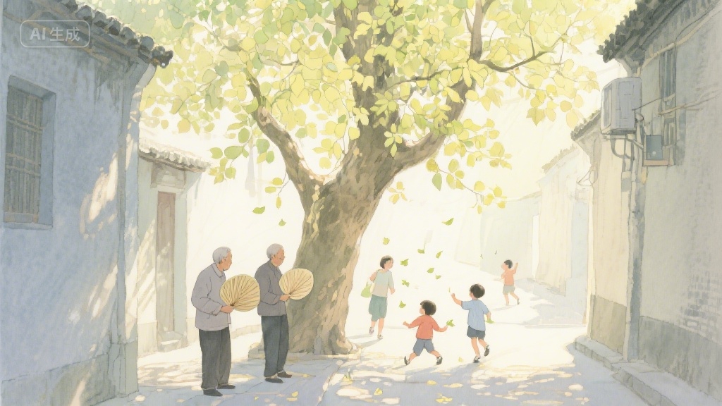 梧桐叶上的时光信笺