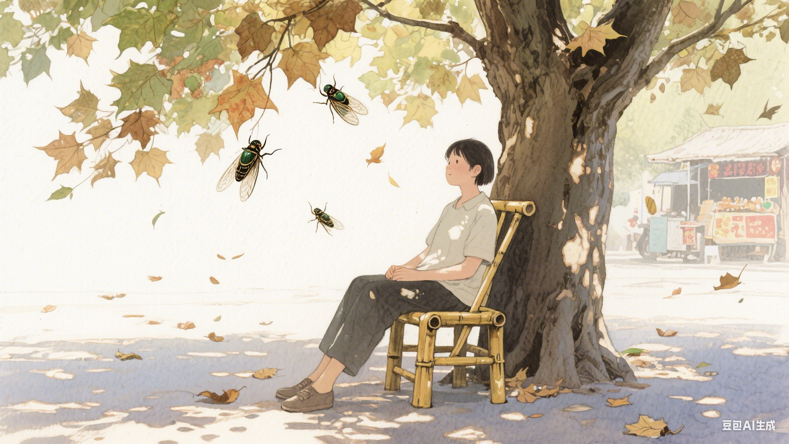 梧桐叶上的时光信笺