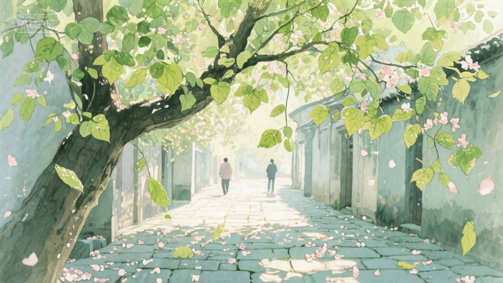 梧桐叶上的时光信笺