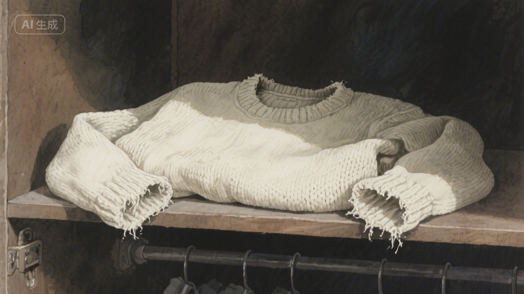 旧毛衣里的时光褶皱