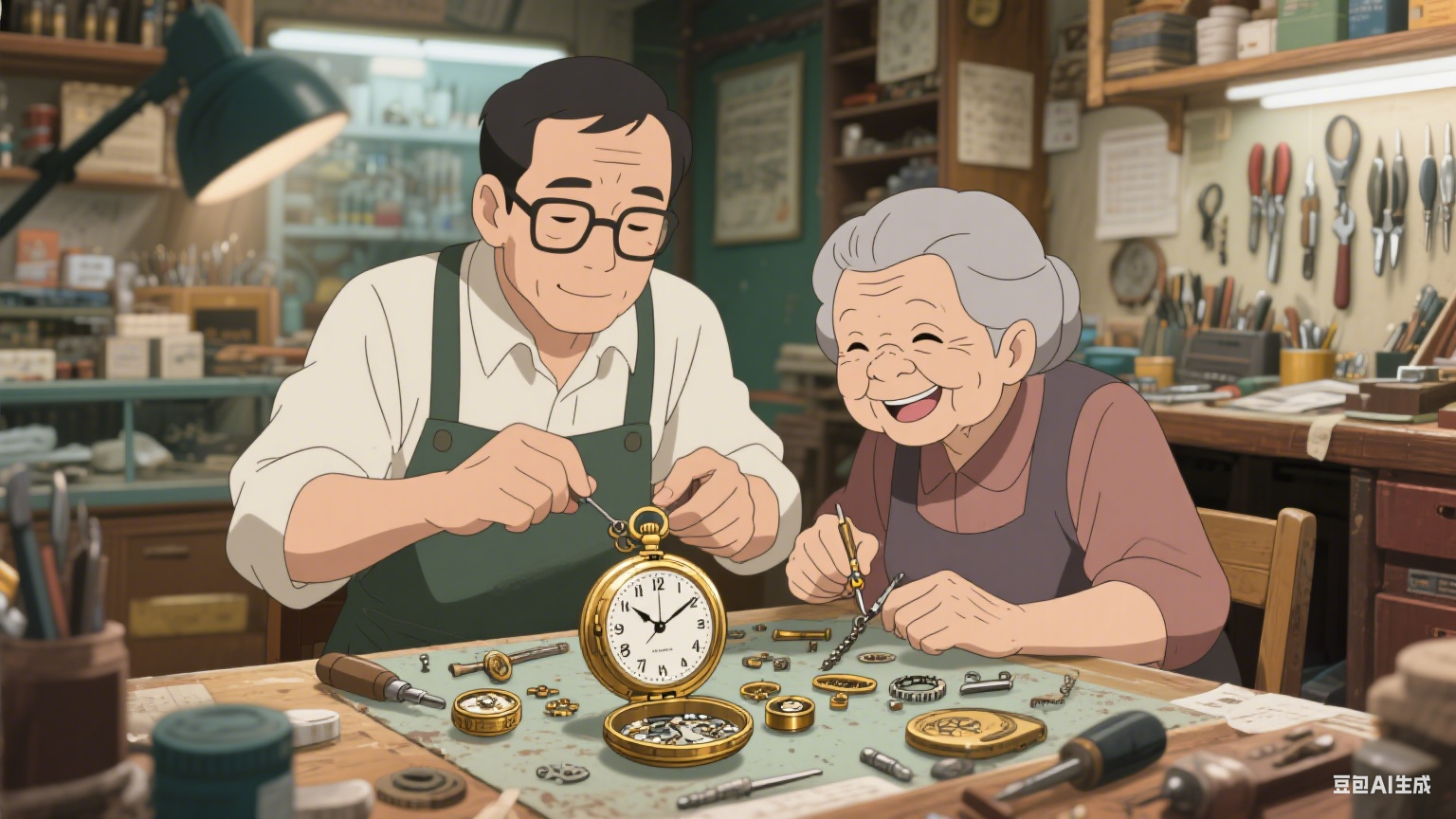 老钟表匠的铜齿轮