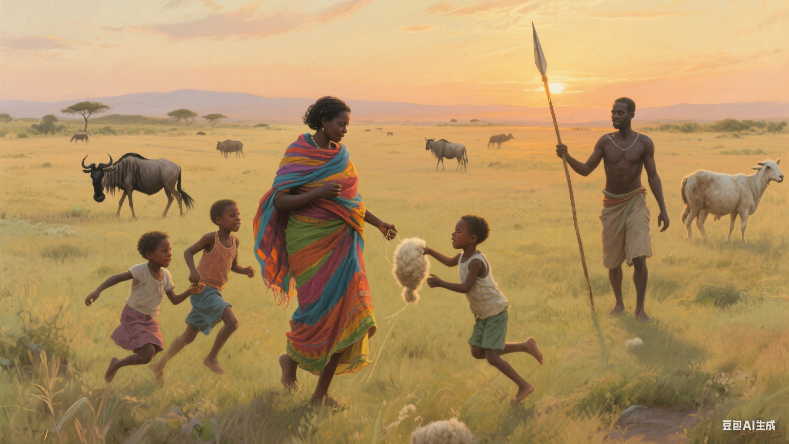 肤色织就的大地诗篇