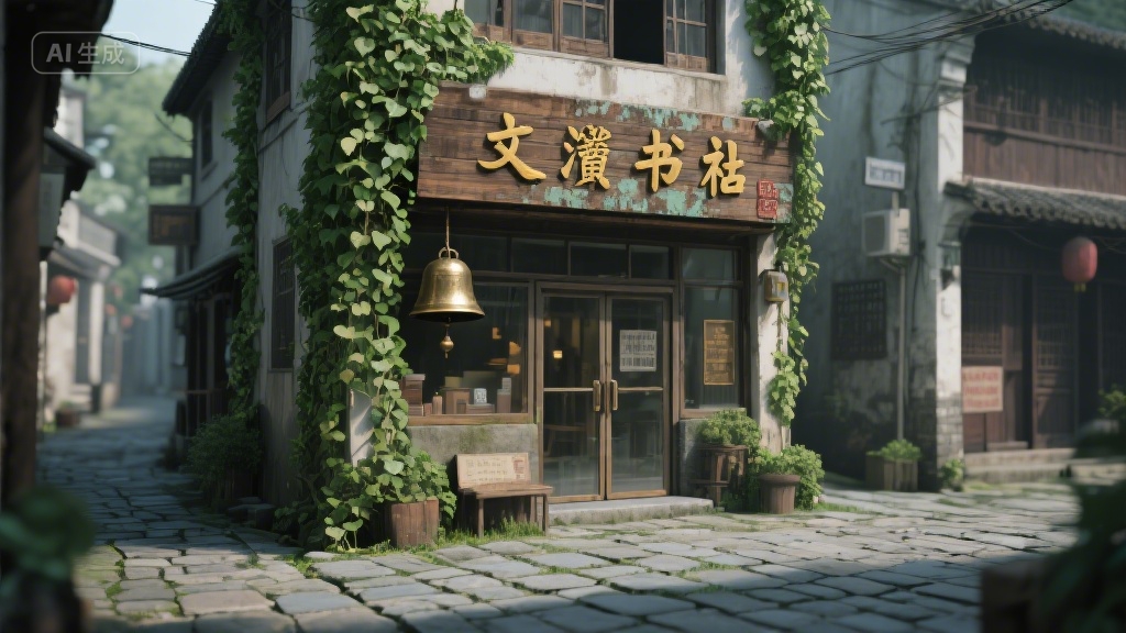巷尾老书店:时光褶皱里的墨香记忆
