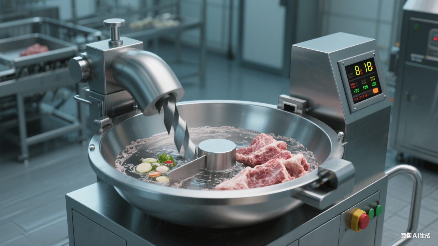 羊肉斩拌机加工出的细腻羊肉是否能够乳化，或者再次成型(图3)