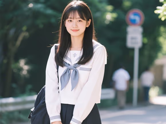 日本留学怎么选校服女孩