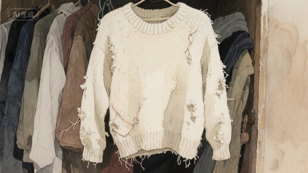 旧毛衣里的时光褶皱