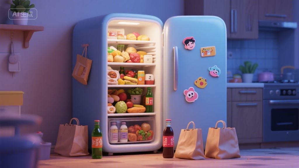 当代年轻人囤货图鉴：冰箱塞满才敢睡觉，购物车清空就心慌