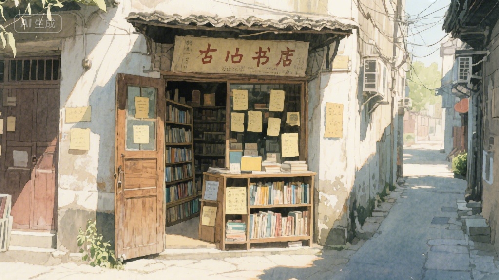 巷子里的旧书店：藏着时光的褶皱与陌生人的心事