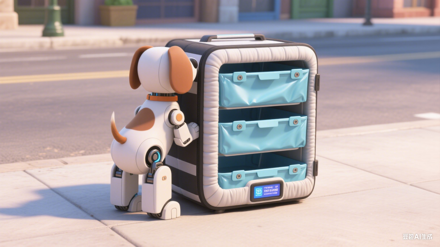 校园与社区里的特殊送饭员：机器狗的日常