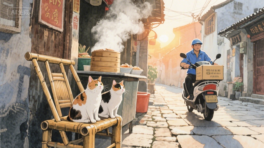 巷口那只三花猫,偷偷藏着城市的温柔