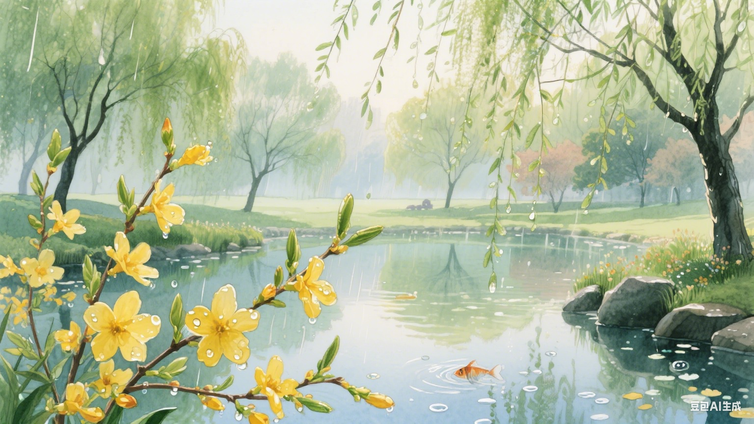 水灵灵地:生命与自然的温润诗篇