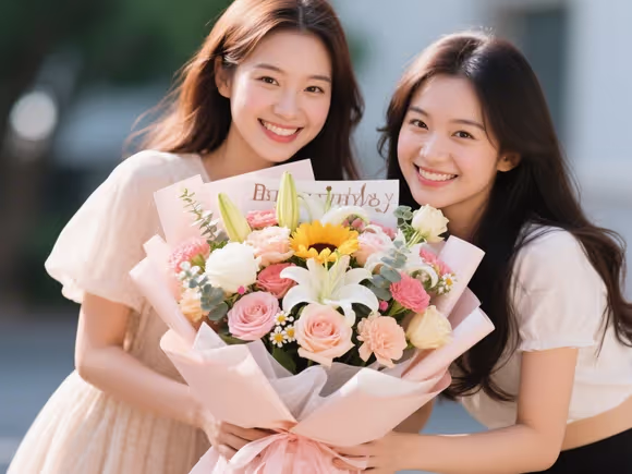 闺蜜生日送什么花