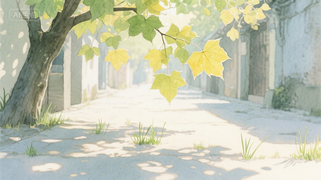 梧桐叶上的时光信笺