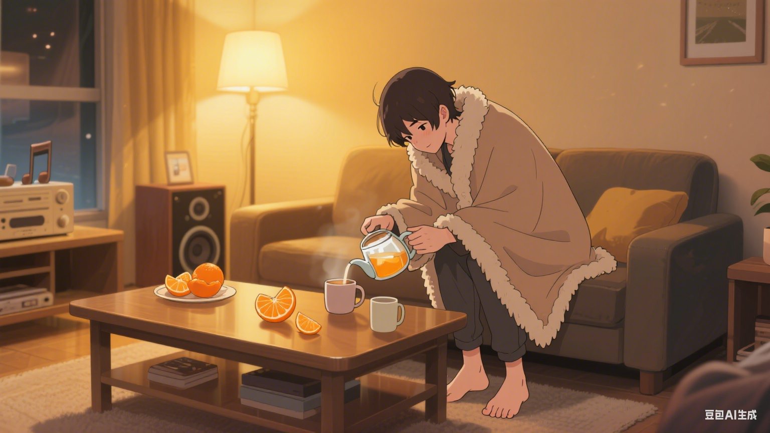 把今天的小尾巴，轻轻放进晚安里