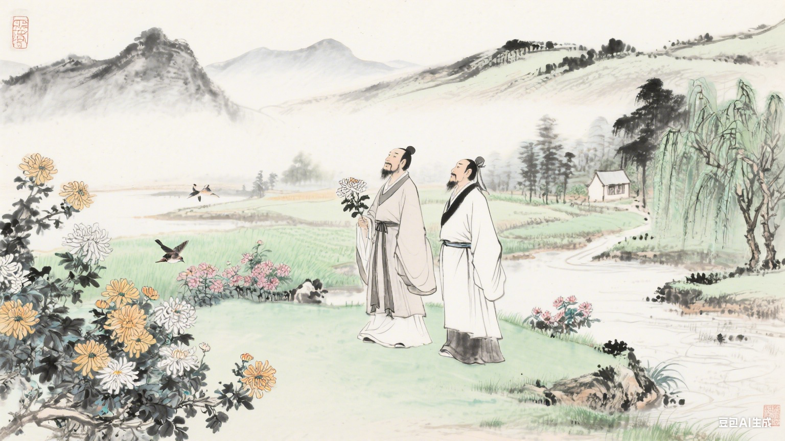 墨染烟霞：山水田园诗派的精神意蕴与文学回响