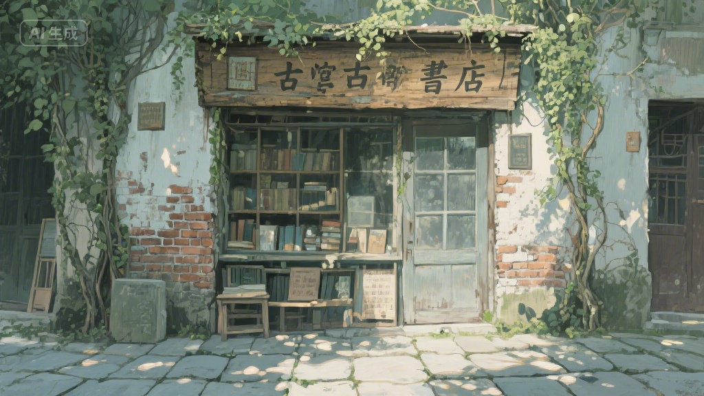 巷尾旧书店：时光褶皱里的墨香秘境