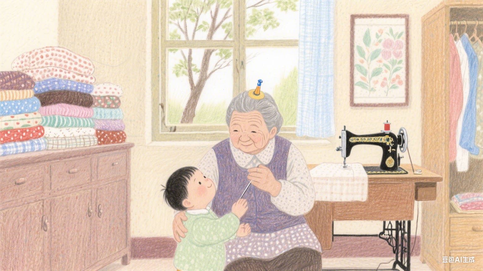 缝纫机上的时光，缝住了外婆的爱