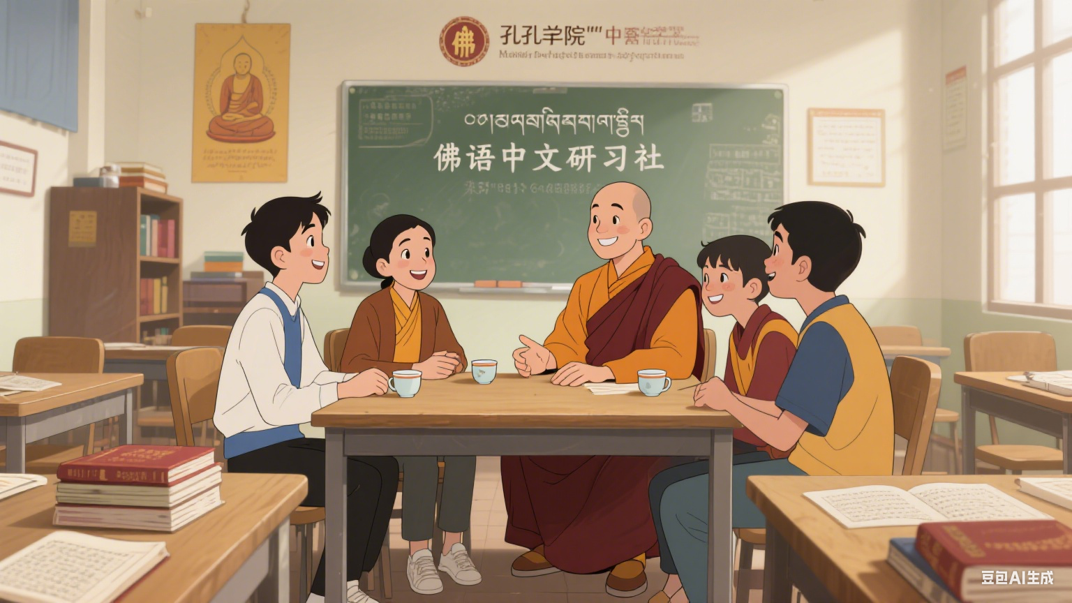 尼泊尔加德满都大学孔院打造佛教文化互动课堂 信仰共鸣助力中文学习