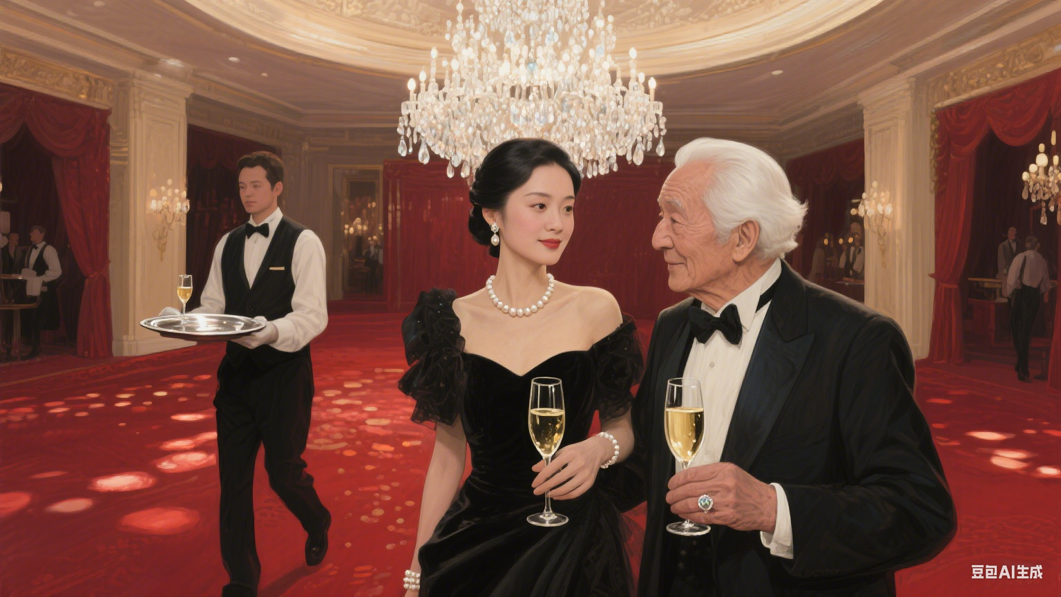 剧院红绒幕布后的奇妙邂逅