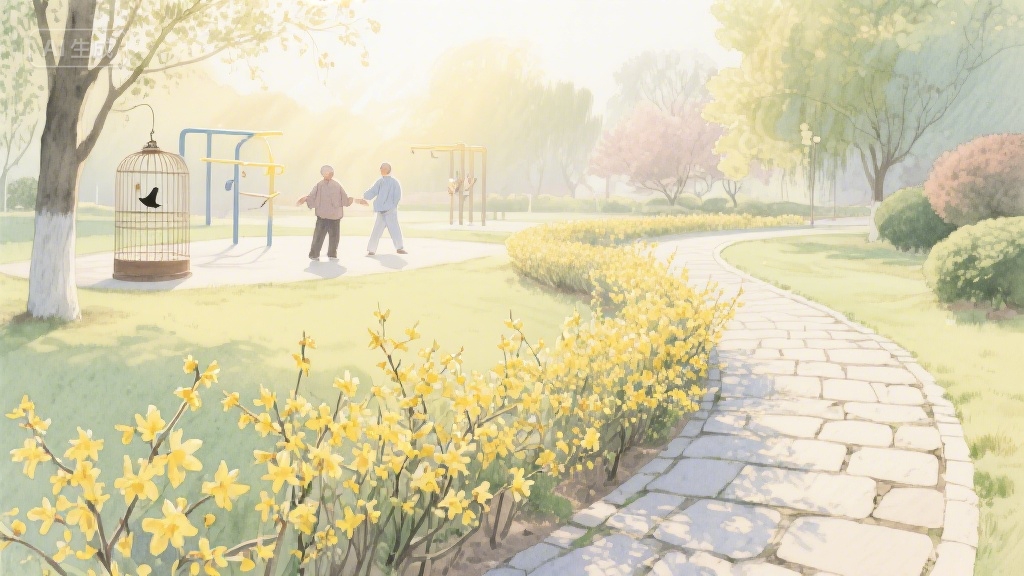 城市公园的四季絮语