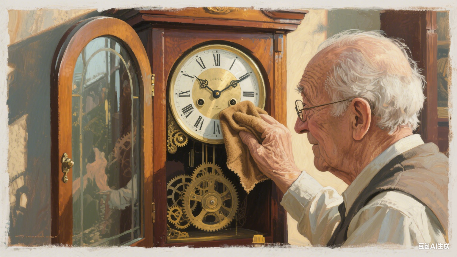 老钟表里的时光絮语