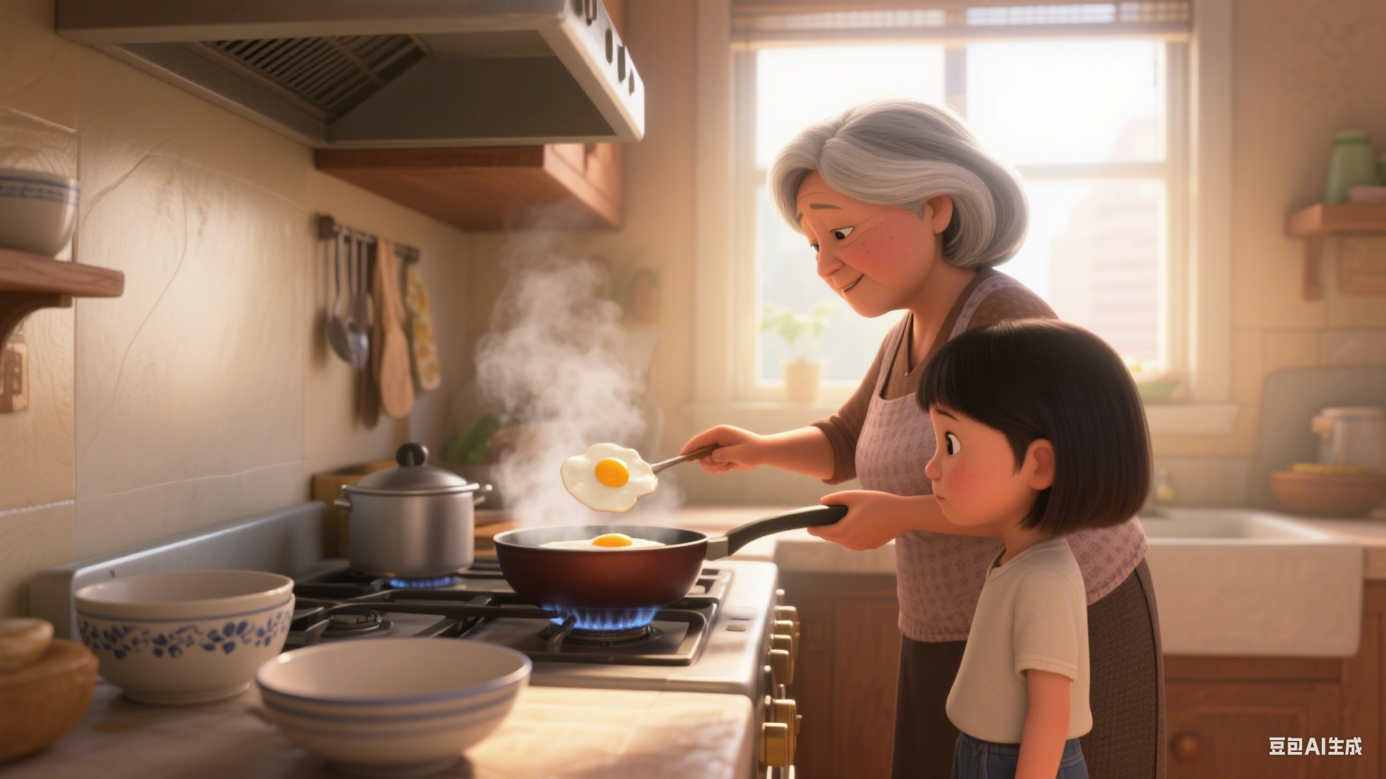 旧相册里的生日烛火