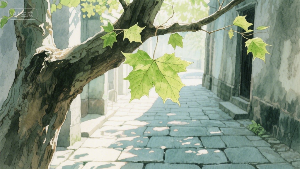 梧桐叶上的时光信笺