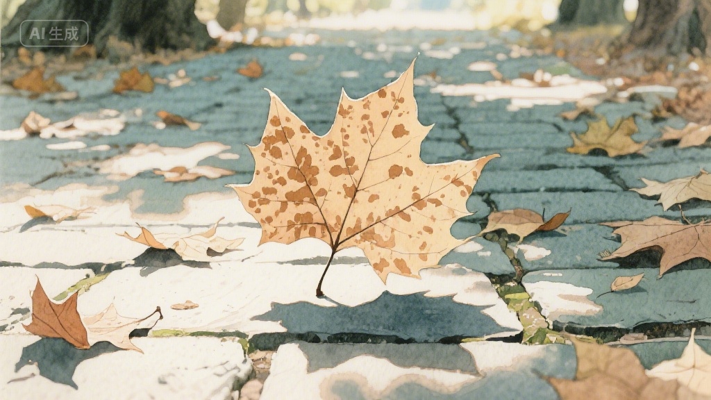 梧桐叶上的时光信笺