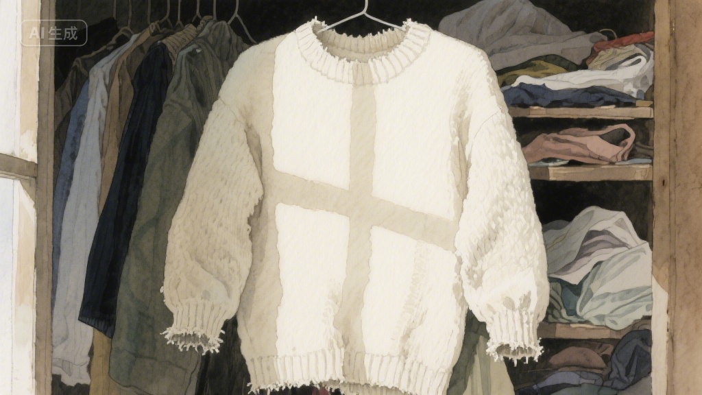 旧毛衣里的时光褶皱