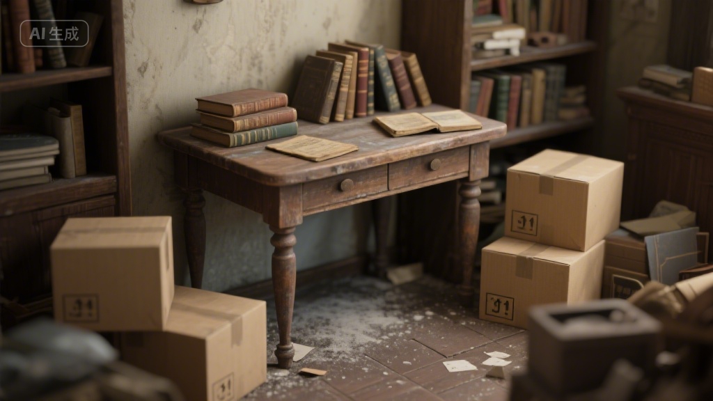 那张三脚的旧书桌，藏着我半生的暖