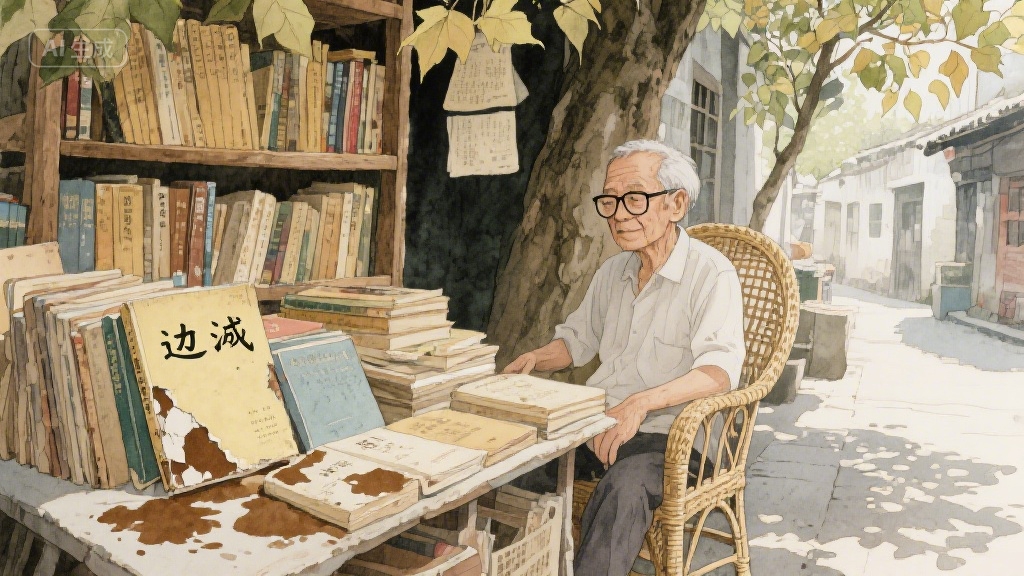 旧书摊里的时光信笺