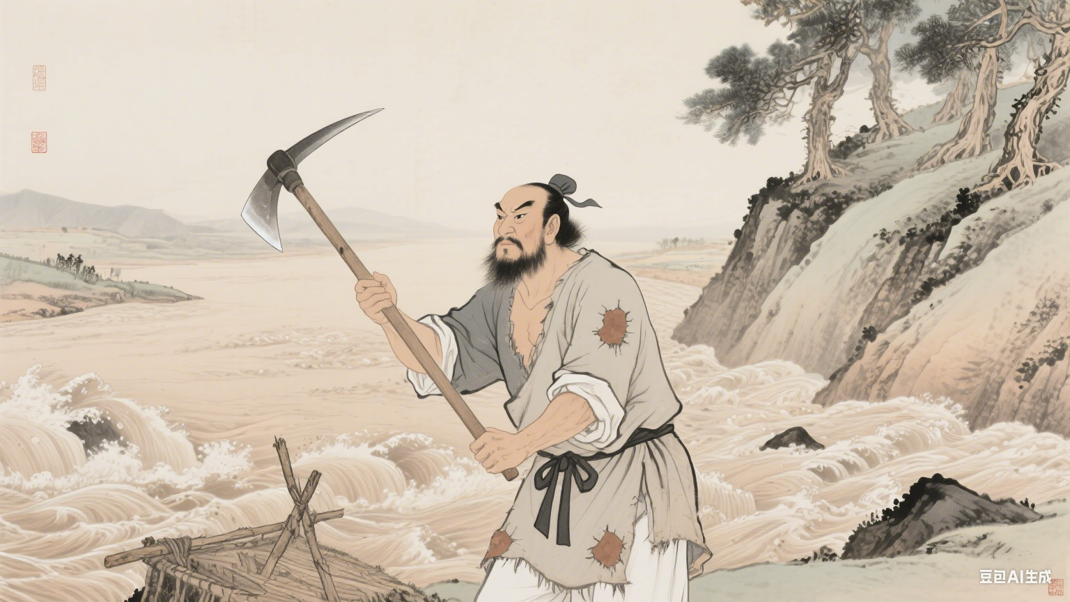 大禹治水：劈开洪涛的千年传奇