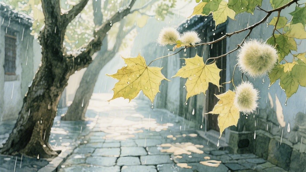 梧桐叶上的光阴信笺