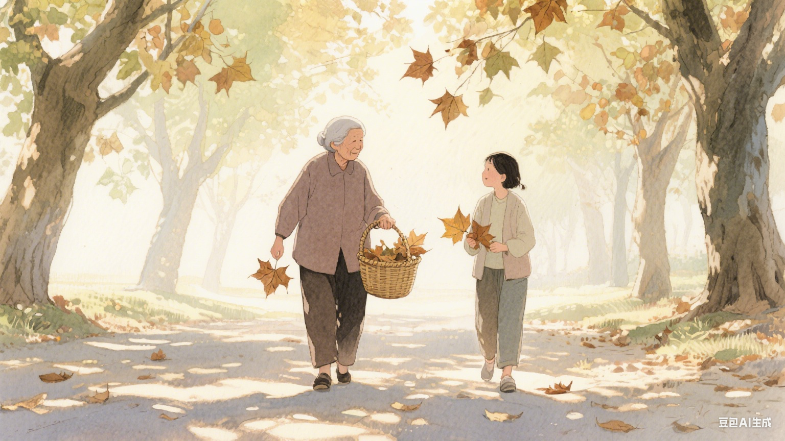 梧桐叶上的时光信笺