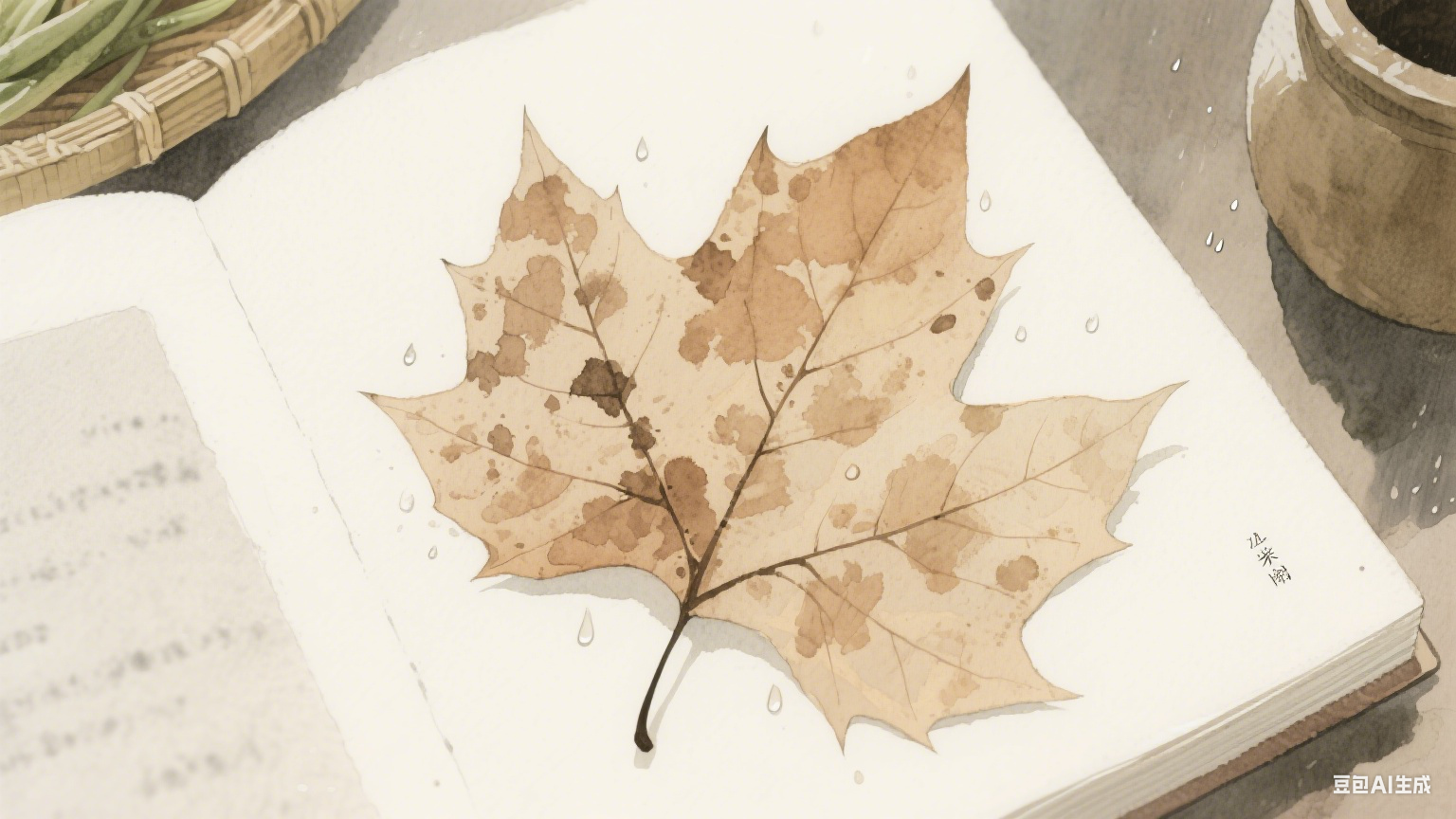 梧桐叶上的时光信笺