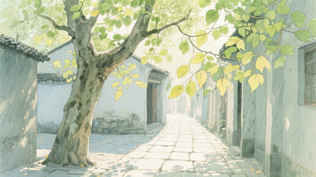 梧桐叶上的时光信笺